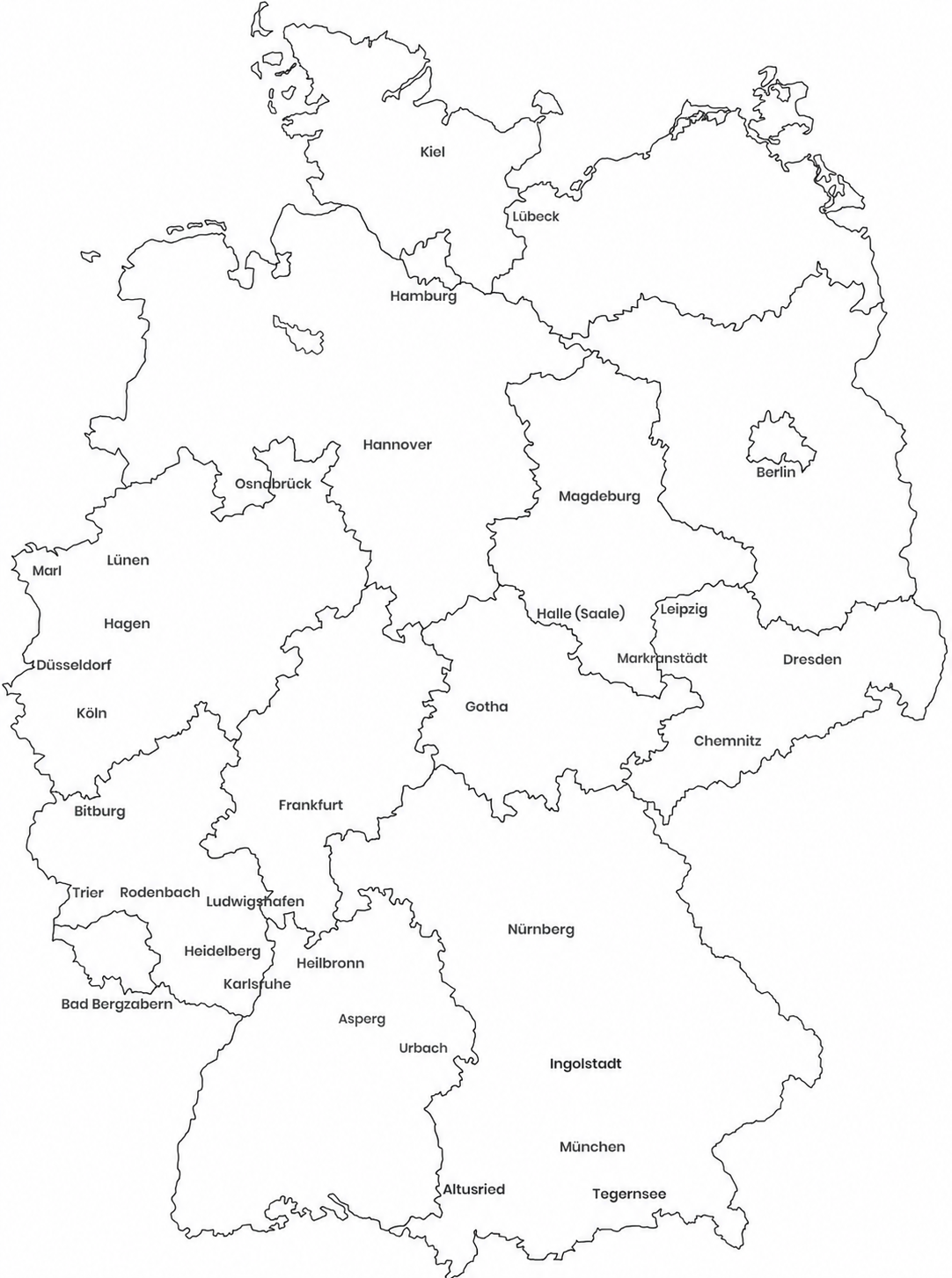 Germany Offices Map
